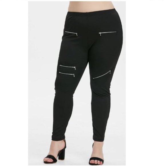 Pants - NWT Plus size zippered leggings